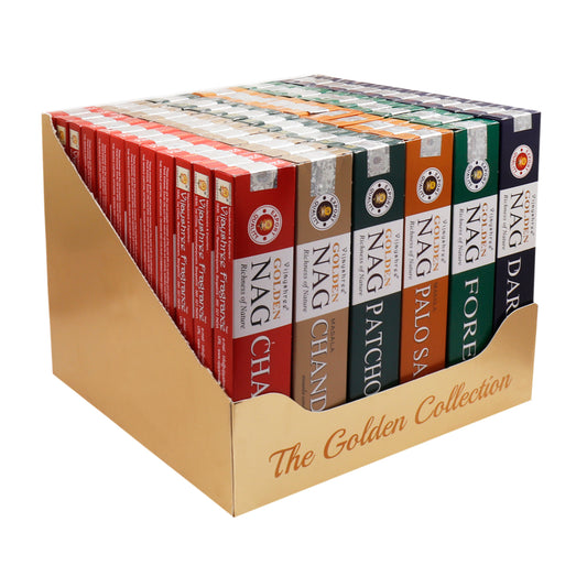 15g Golden Collection Box - 6 assorted Fragrance Incense Sticks