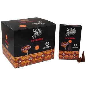 Tribal Soul backflow Incense Cones - Myrrh