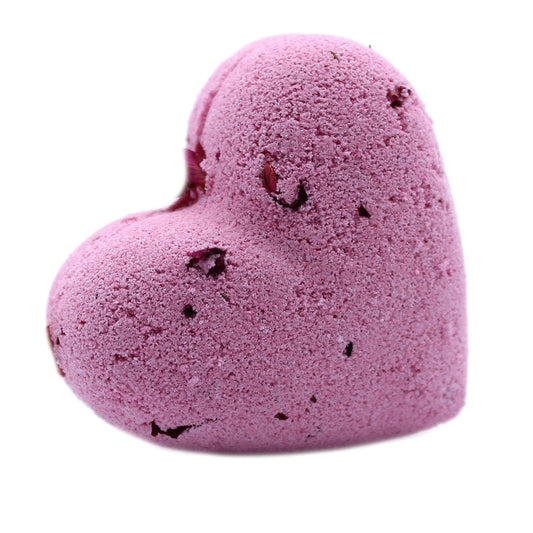 Love Heart Bath Bomb 70g - Ylang and Rose