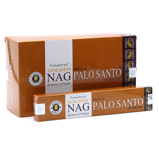 15g Golden Nag - Palo Santo Incense Sticks