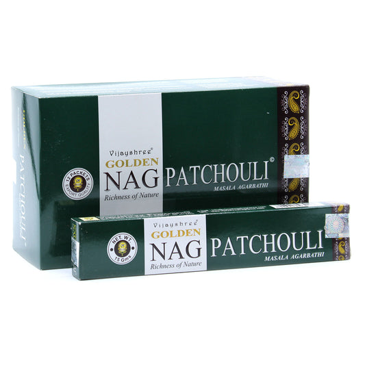 15g Golden Nag - Pathouli Incense Sticks