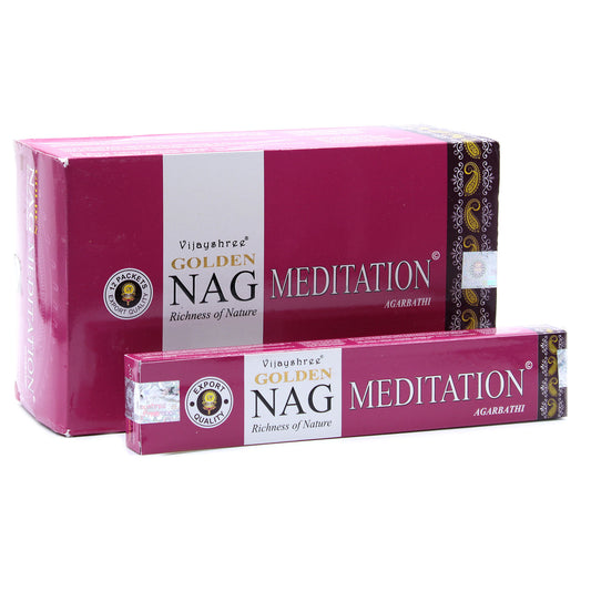 15g Golden Nag - Meditation Incense Sticks