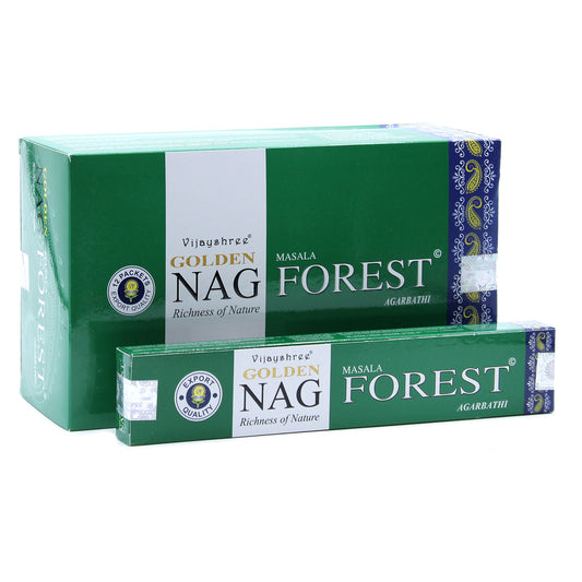 15g Golden Nag - Forest Incense Sticks