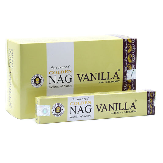 15g Golden Vanilla Incense Sticks