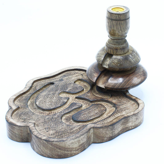 Medium Mango Wood Backflow Burner - Ohm