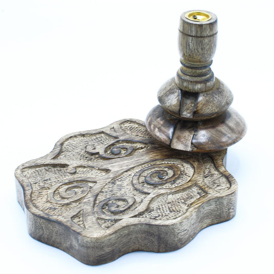 Medium Mango Wood Backflow Burner - Tree of Life