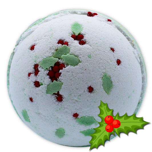 Christmas Bath Bomb - Holly Berry and Mistletoe