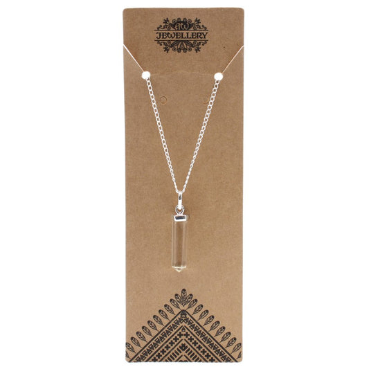 Gemstone Classic Point Pendant - Rock Quartz
