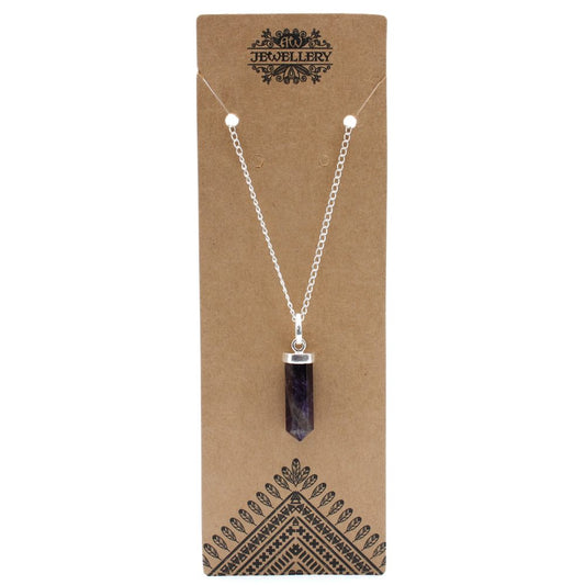 Gemstone Classic Point Pendant - Amethyst