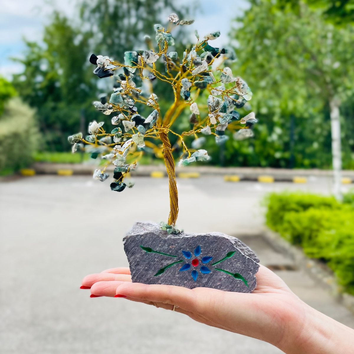 Moss Agate Crystal Tree - 160 Stone