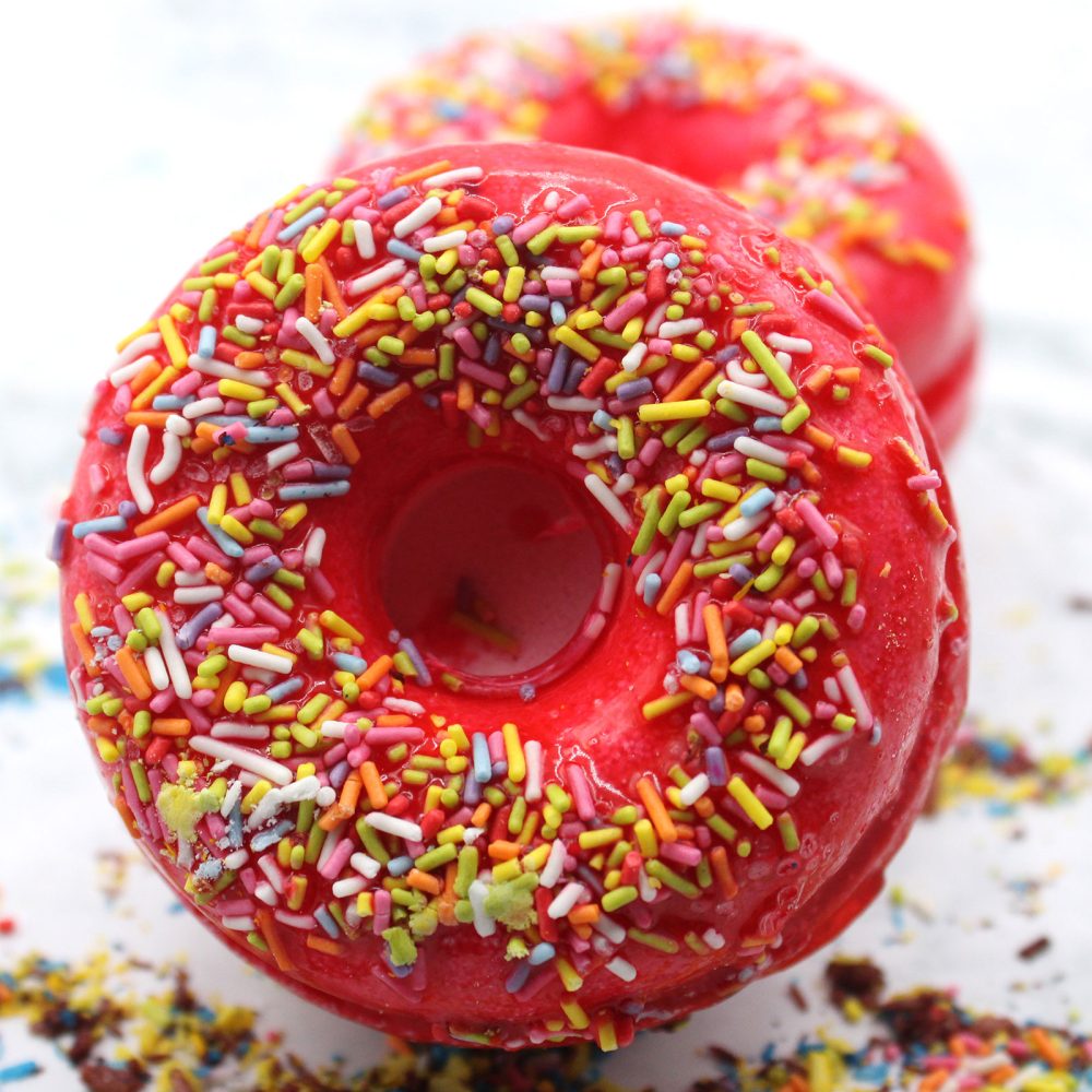 Strawberry and Banana Bath Donuts