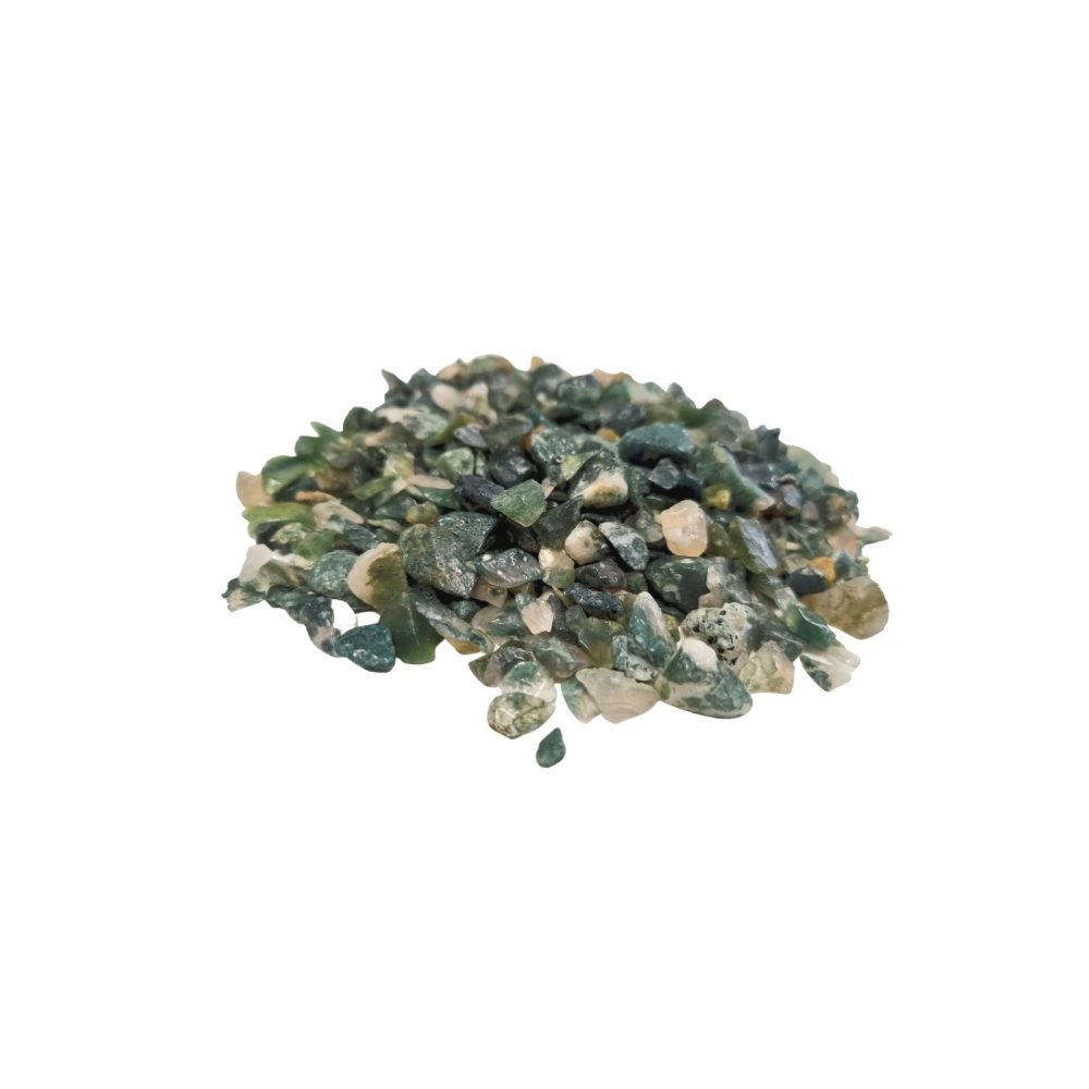 Moss Agate Chips - 1KG