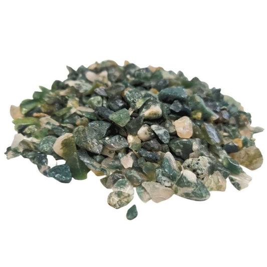 Moss Agate Chips - 1KG