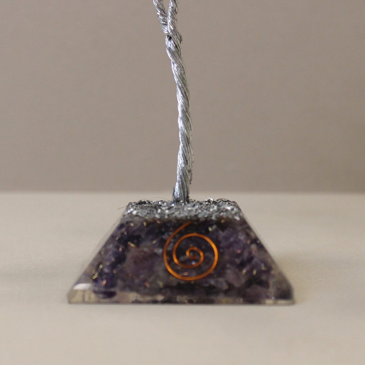 Amethyst Gemstone Tree with Organite Base - 80 Stone