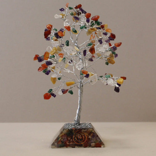 Multi Gemstone Tree with Organite Base - 160 Stone