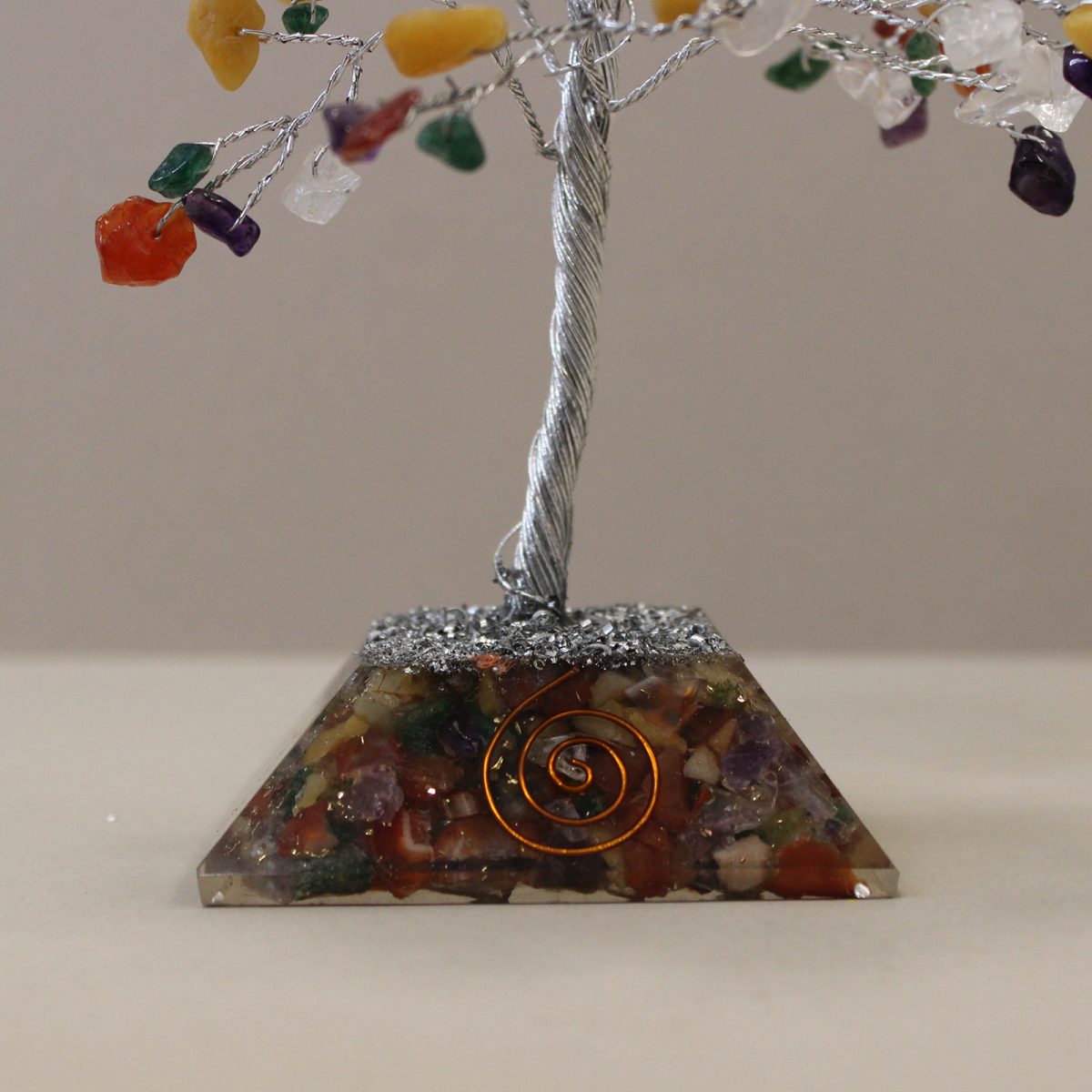 Multi Gemstone Tree with Organite Base - 160 Stone