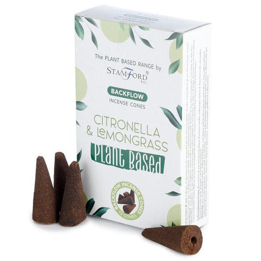 Stamford Plant Based Backflow Incense Cones - Citronella and Lemongrass