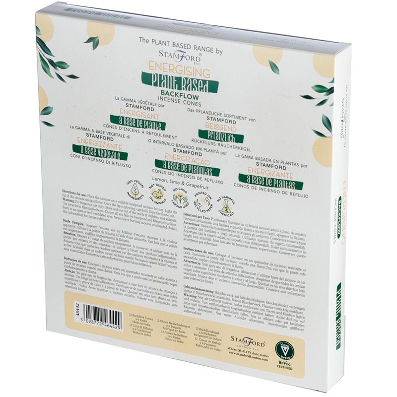 Stamford Plant Based Backflow Incense Cones - Energising
