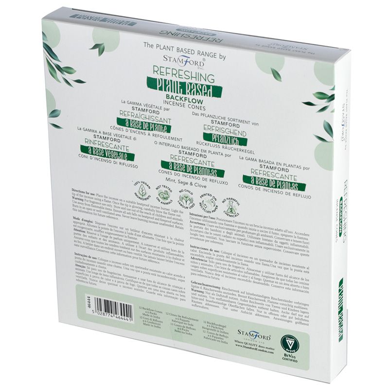 Stamford Plant Based Backflow Incense Cones - Refreshing