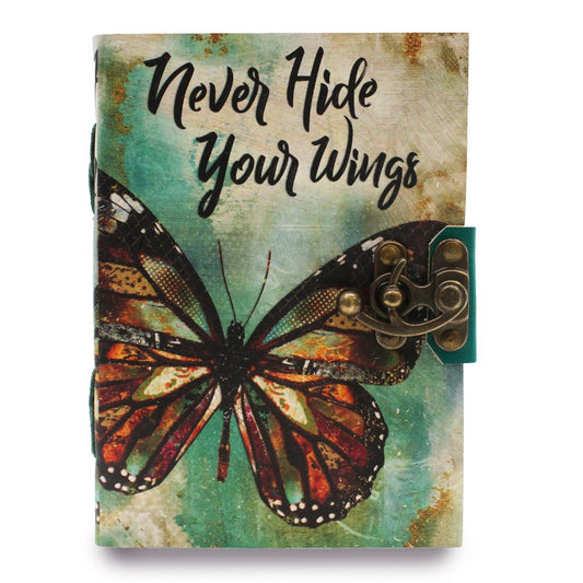 Leather Never Hide Your Wings Deckle- edge Notebook (75)