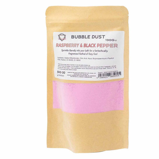 Raspberry and Black Pepper Bath Dust 190g