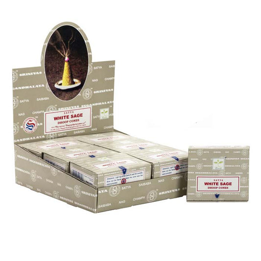 Satya White Sage Dhoop Cones