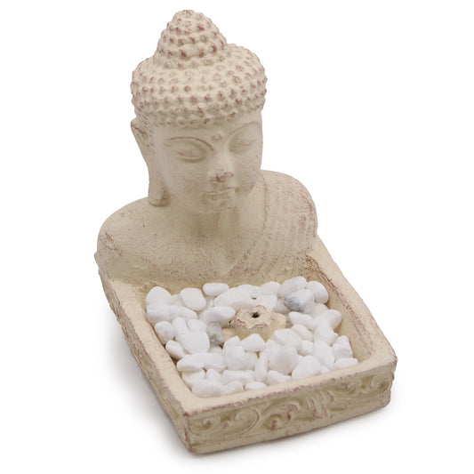 Buddha Fengshui Incense Holder(cream)