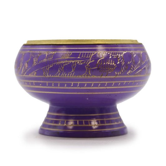 Tall Charcoal Incense Burner - Crown Chakra