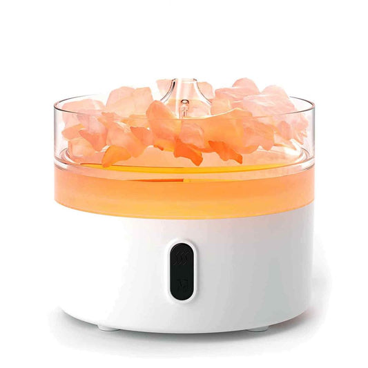 Himalayan Salt Aroma Diffuser - Night Light - USB - C - Flame Effect ( salt included)