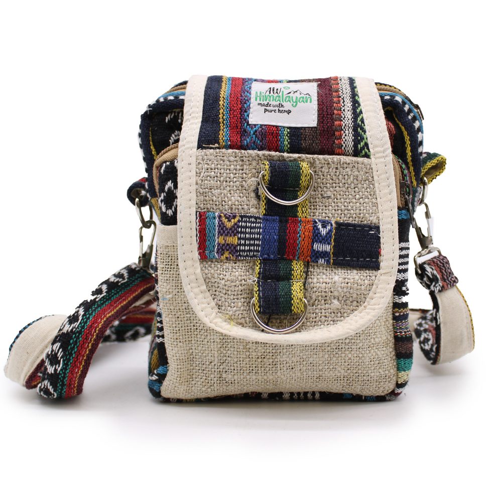 Body - Cross Natural Hemp and Jhari Travel Bag