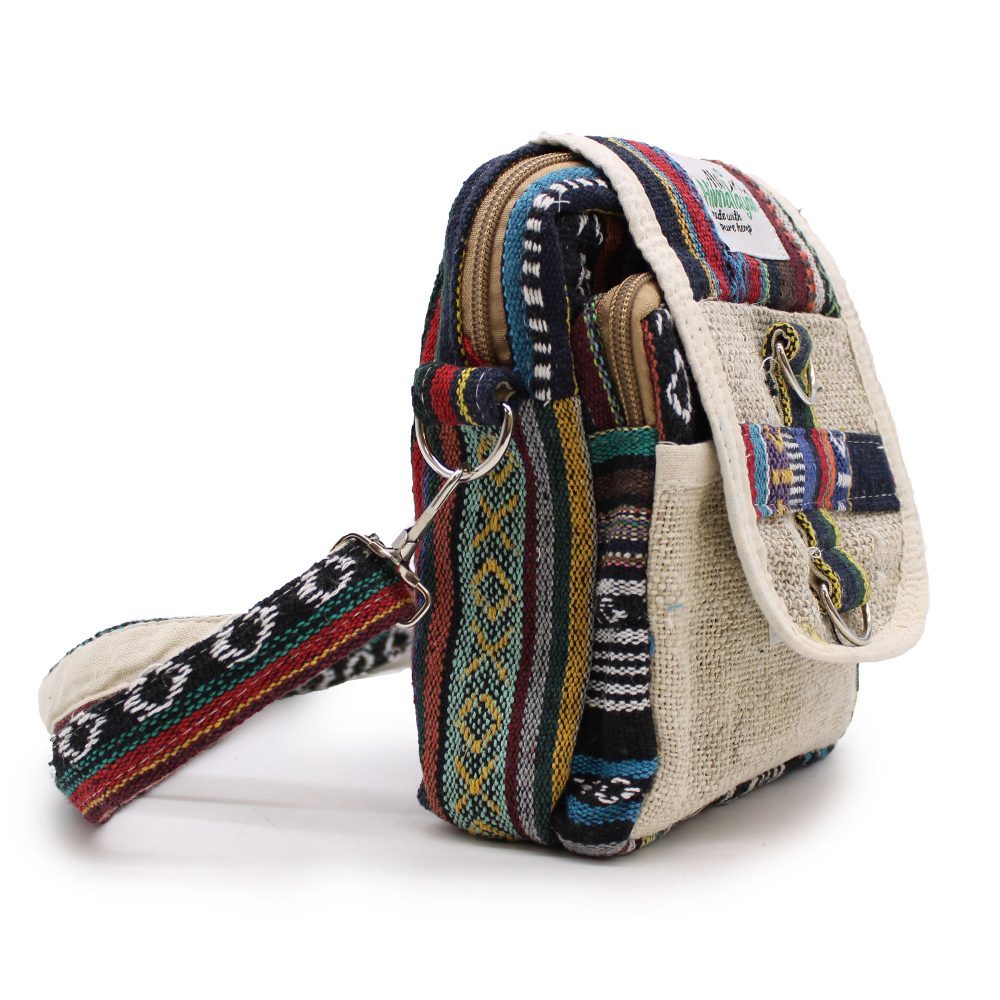 Body - Cross Natural Hemp and Jhari Travel Bag