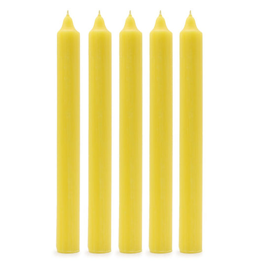 Rustic Lemon Dinner Candles - Pack of 5