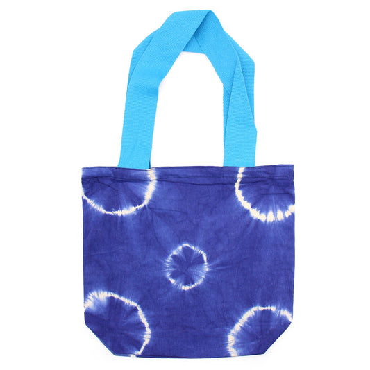 Blue Rings Tye - Dye Cotton Bag