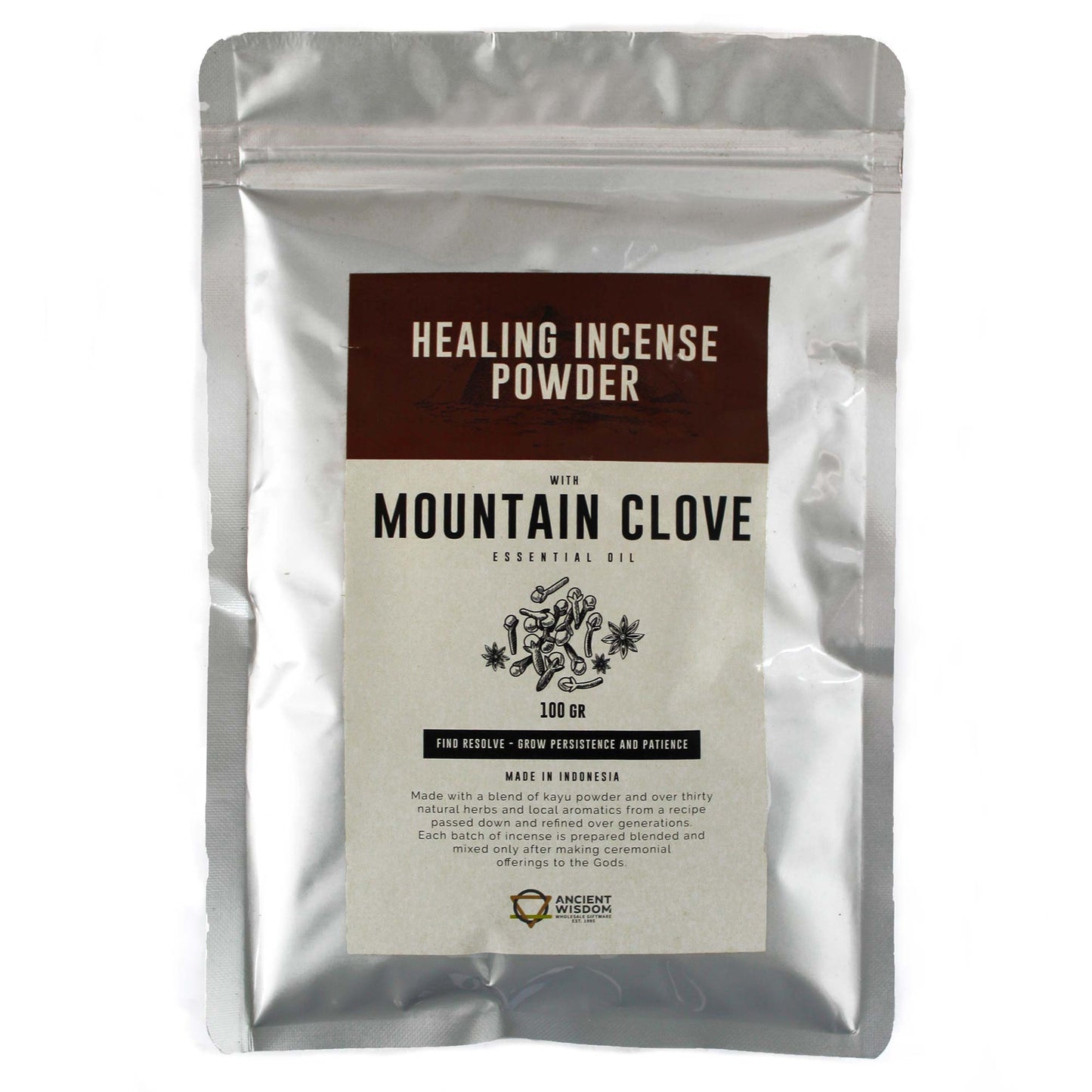 Healing Incense Powder Mountain Clove 100gm