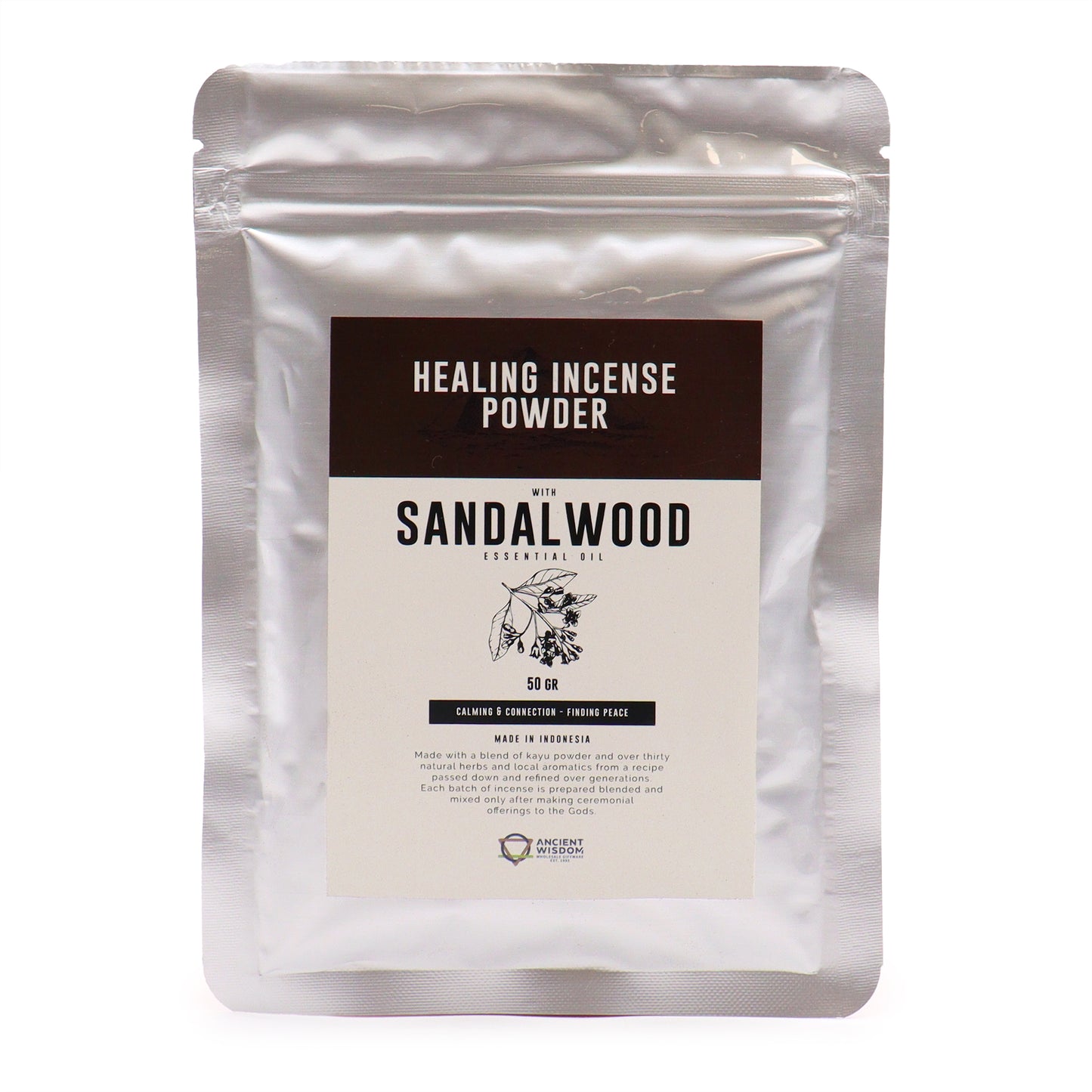 Healing Incense Powder Sandalwood 50gm