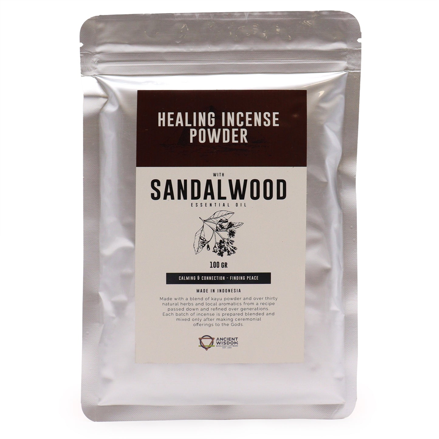 Healing Incense Powder Sandalwood 100gm