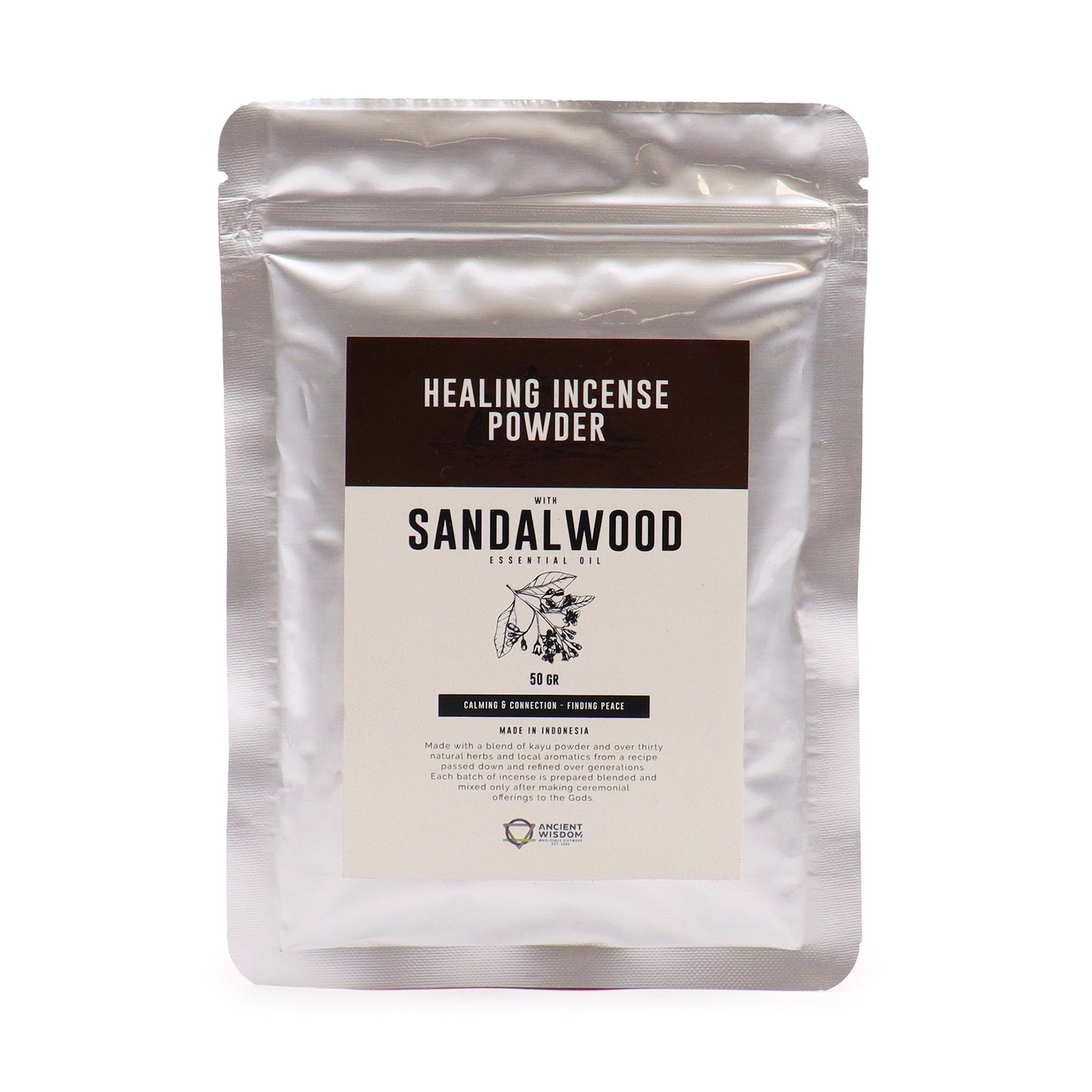 Healing Incense Powder Sandalwood 50gm