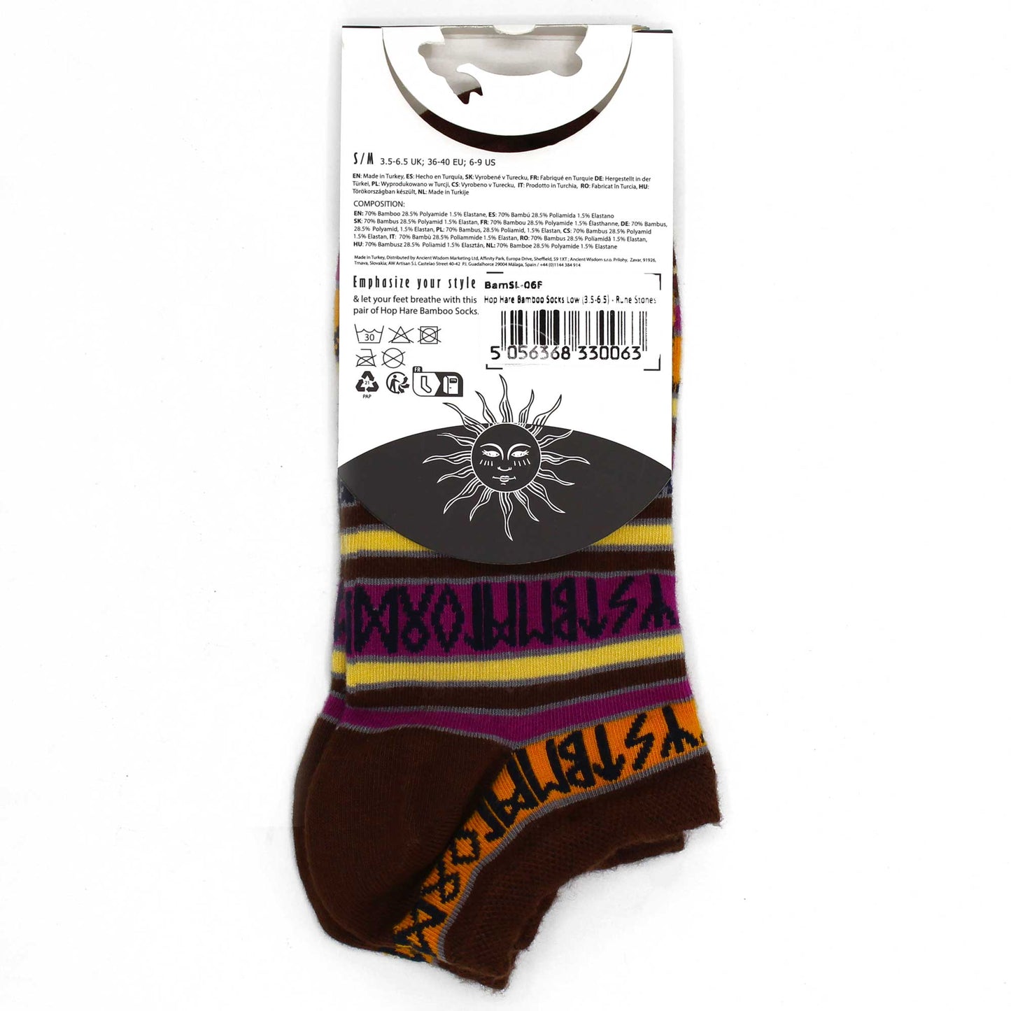 S/M Hop Hare Bamboo Socks 0 (3.5-6.5) - Rune Stones