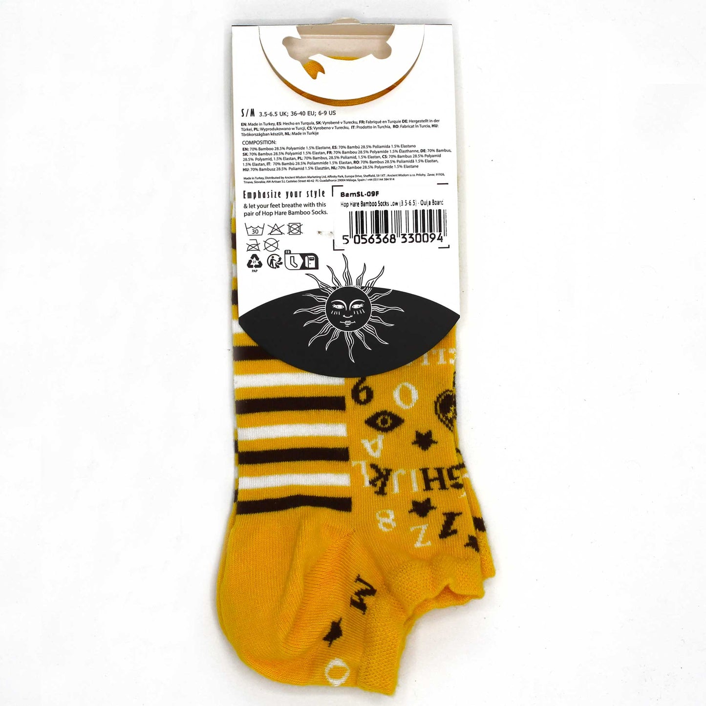 S/M Hop Hare Bamboo Socks 0 (3.5-6.5) - Ouija Board