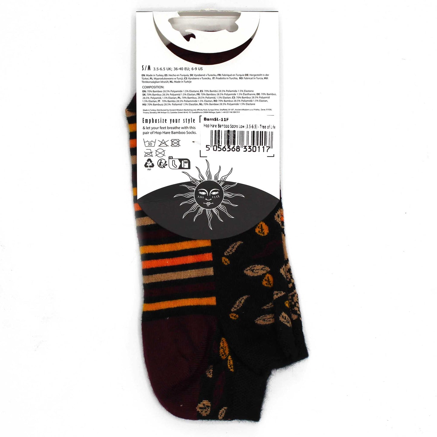 S/M Hop Hare Bamboo Socks 0 (3.5- 6.5) - Tree of Life