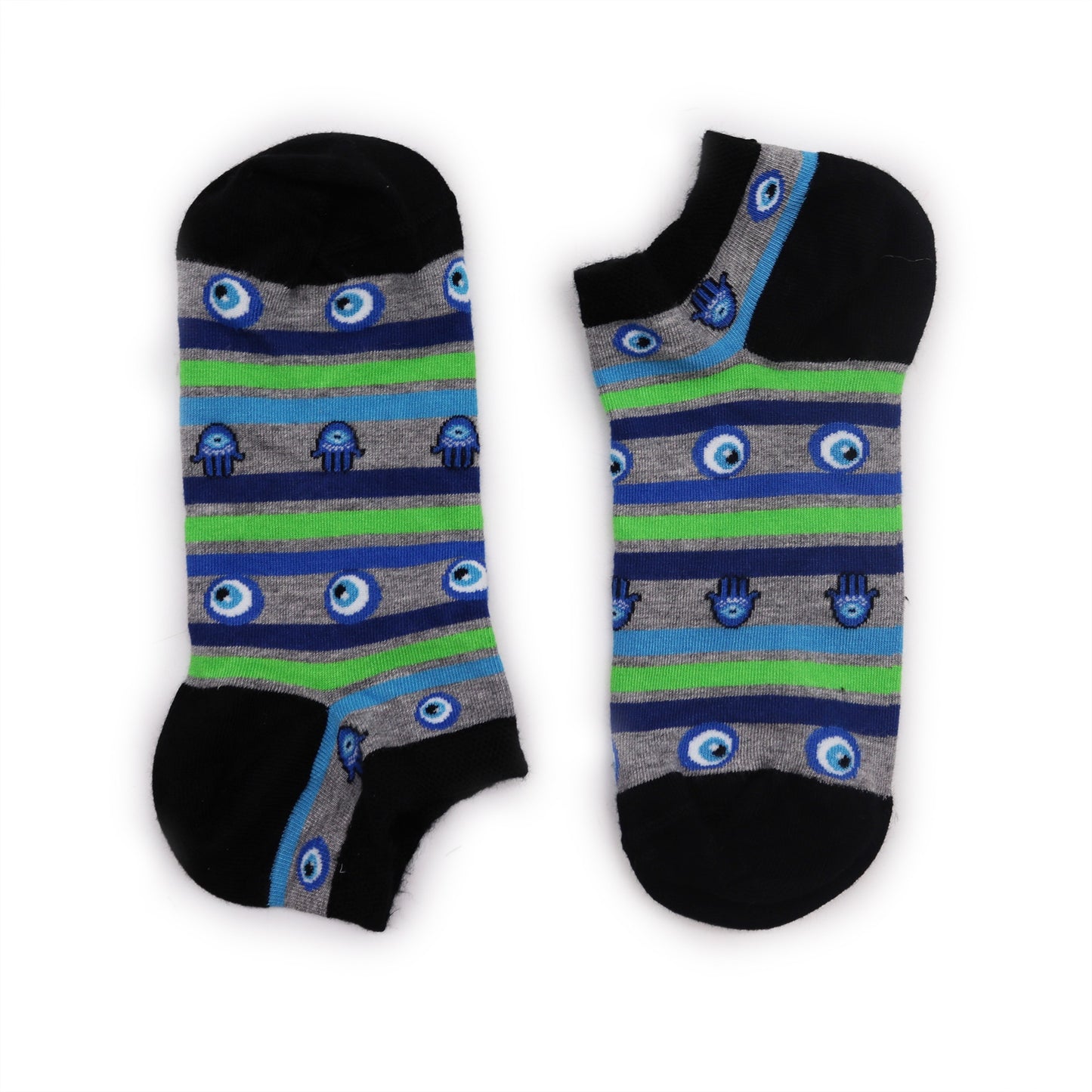 S/M Hop Hare Bamboo Socks 0 (3.5-6.5) - Evil Eye and Hamsa