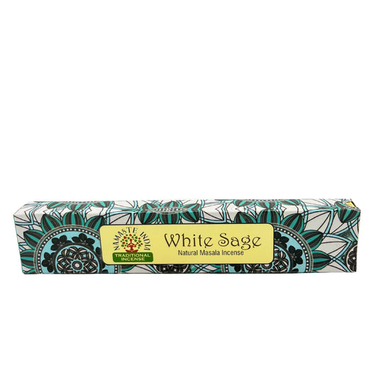 Namaste Mandala Masala Incense Sticks - White Sage