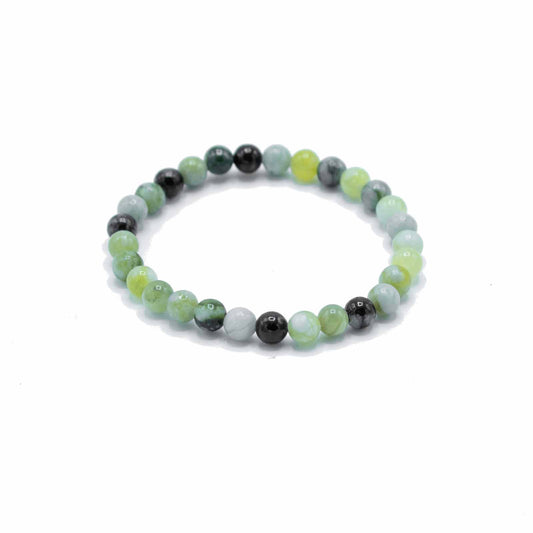 Gemstone Manifestation Bracelet Olive Jade - Healing