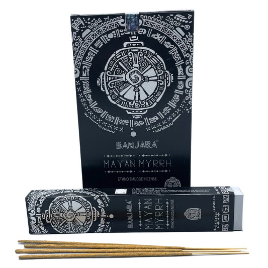 Banjara Tribal Smudge Incense Sticks - Mayan Myrrh