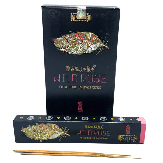 Banjara Tribal Smudge Incense Sticks - Wild Rose