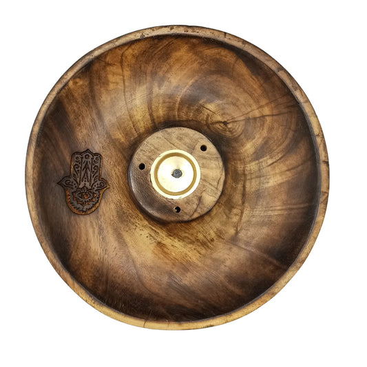Incense Stick and Cone Burner Disc - Hamsa