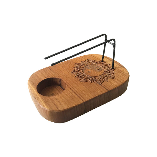 Palo Santo Heater - Teak Wood - Yin and Yang Design