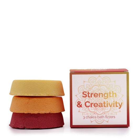 Chakra Bath Fizz - Small box - Strength and Creativity