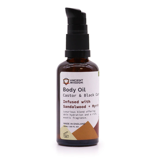 Organic Body Oil 50ml - Sandalwood and Myrrh