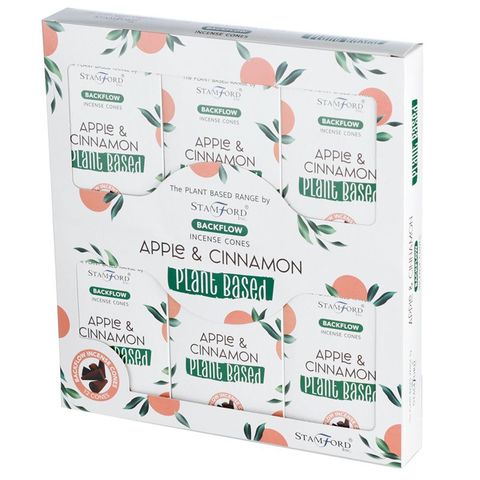 Stamford Plant Based Backflow Incense Cones - Apple & Cinnamon